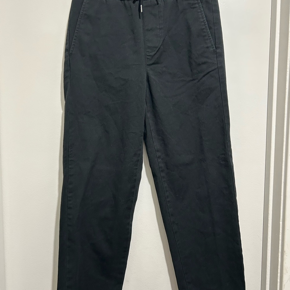 RVCA Boys Drawstring Black Chinos